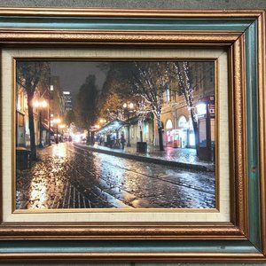 Yamhill Glistens, Portland OR fine art photo on canvas | Downtown Portland art